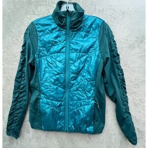 Women's Teal ISIS Primaloft Jacket Full Zip Lightweight Insulated Outdoor